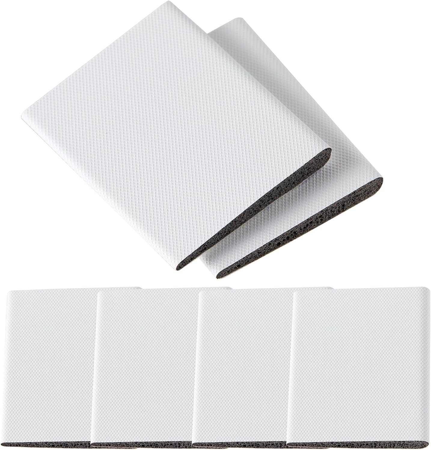 QDiShi 6 Pieces Self-Adhesive Door Corner Seals,Door Frame Seal Corner Foam Weather Stripping Draft Stopper for Weather Protection, for Isolation of Noise (White)