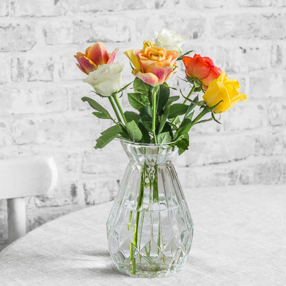 5'' White Ceramic Bud Vases Set of 10,Small Vases in Bulk for Flowers,Mini Vases for Centerpieces,Modern for Floral and Pampas Grass,Boho for Wedding,Party,Table Home Decor