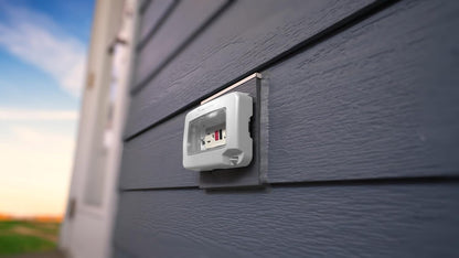 Intermatic WP6000W Low-Profile In-Use Weatherproof Cover, White - Durable Outdoor Outlet Protection | Expandable Design | Easy Installation