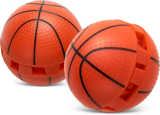 Sneaker Balls Odor-Fighting Shoe Fresheners, Eliminates Unpleasant Smells, Perfect For Sneakers, Gym Bags, Gear Bags, Drawers, Lockers, And More!, Basketball, 2 Pack
