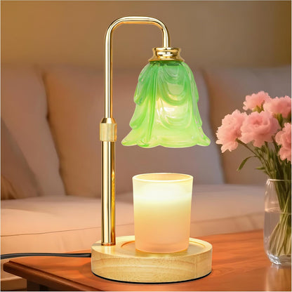 Candle Warmer Lamp with Timer Dimmer, Adjustable Height Pink Tulip Candle Wax Warmer, Christmas Birthday Gift for Mom Women,House Warming Gifts for New Home Bedroom Decor,Flower Pink