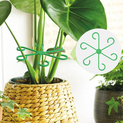 Brimoon 8pcs Plant Stem Support for Indoor Plants, 4 Sizes Reusable Monstera Plant Stem Stabilizer, Plant Stem Holder for Thriving Growth