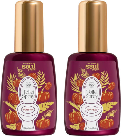 THE GOOD SOUL PROJECT Toilet Spray for Poop, Fresh Citrus, Bathroom Spray Odor Eliminator, 2Fl Oz 2 Pack