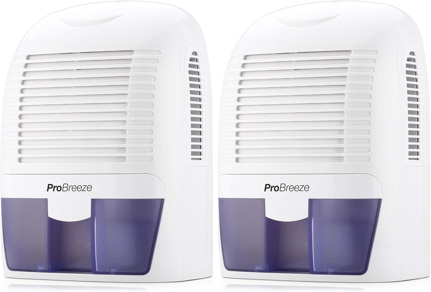 Pro Breeze Electric Mini Dehumidifier, 2200 Cubic Feet (250 sq ft), Compact and Portable for High Humidity in Home, Kitchen, Bedroom, Basement, Caravan, Office, Garage