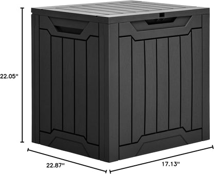 YITAHOME 31 Gallon Outdoor Storage Box | Resin Deck Box and Waterproof Package Delivery Box for Gardening Tools, Pool Supplies, Patio Furniture, Lockable, Taupe