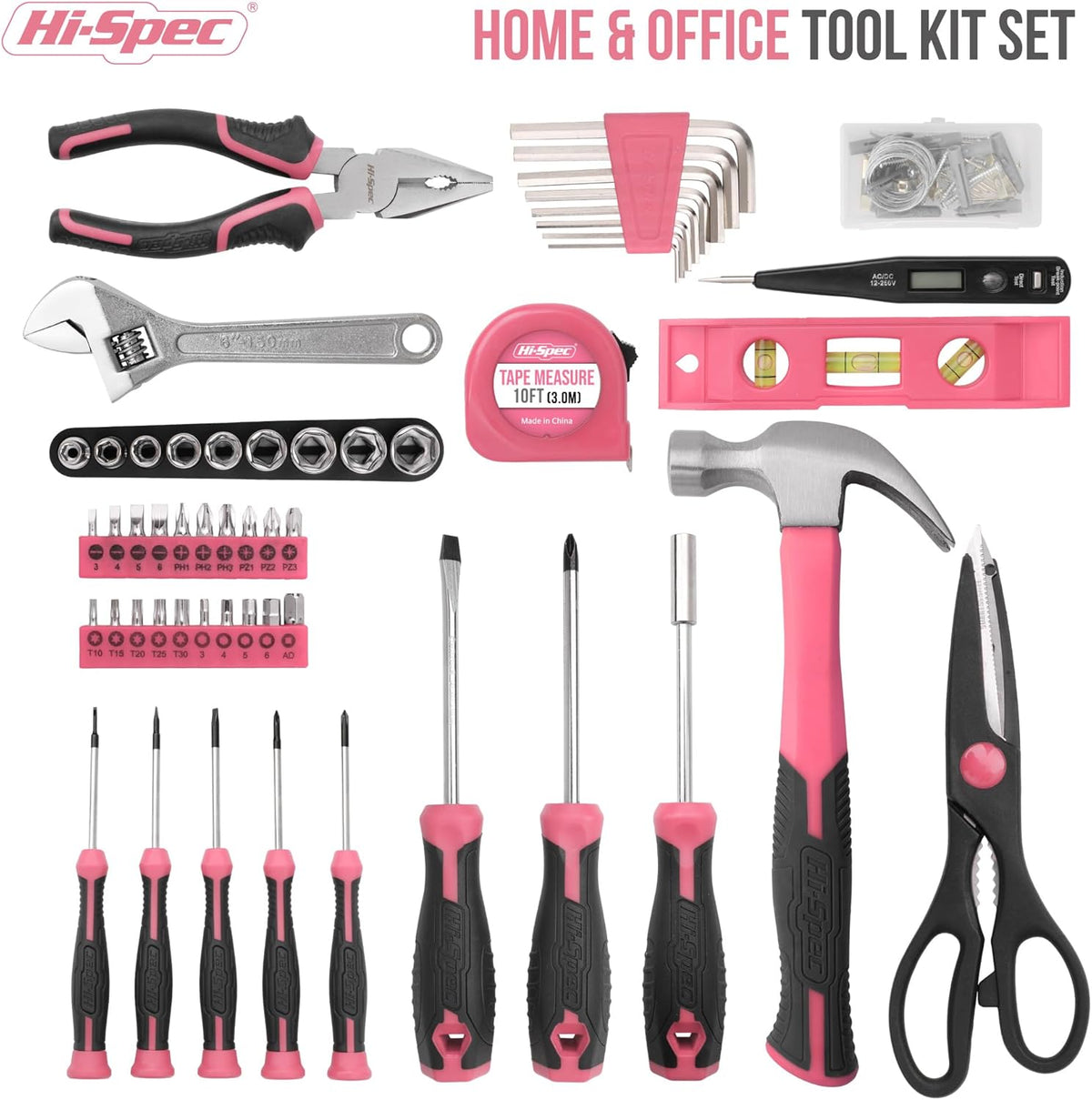 Hi-Spec Small Tool Kit Compact Set for Home and Office DIY, Green Mini Tool Box for Basic Household Repairs, Starter Toolkit in a Portable Toolbox Case.