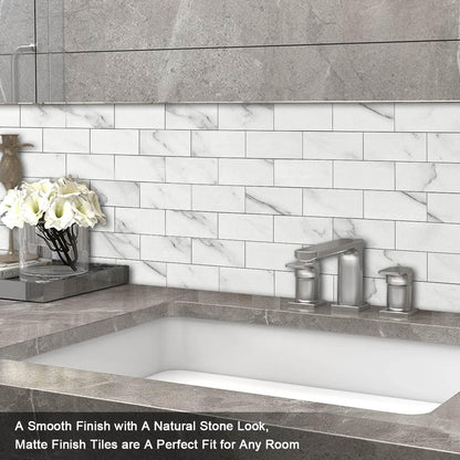 BeNice Peel and Stick Backsplash for Kitchen,Bathroom Wall Backsplash Tile Peel and Stick Shower Tiles Waterproof(10sheets,Rustic Beige)