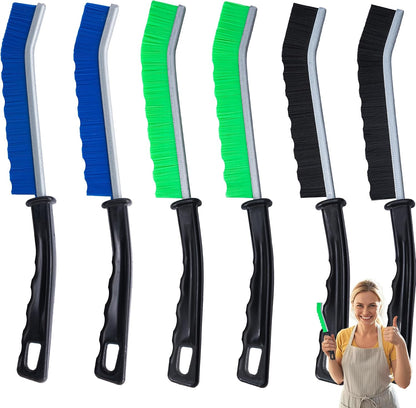 6-Pack Hard Bristle Crevice Cleaning Brush, Best Tool for Cleaning Grout, Gaps, and Sink, Home Cleaning Essentials, Crevice Cleaning Tool for Kitchen and Household Use