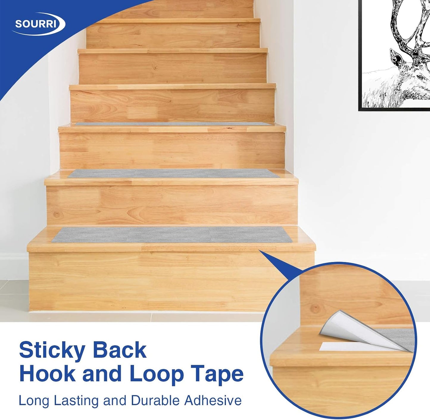 26Feet Hook and Loop Tape Sticky Back Fastener Roll, Nylon Self Adhesive Heavy Duty Strips Fastener for Home Office School Car and Crafting Organization (1, Black-3m, 26ft x 1in)