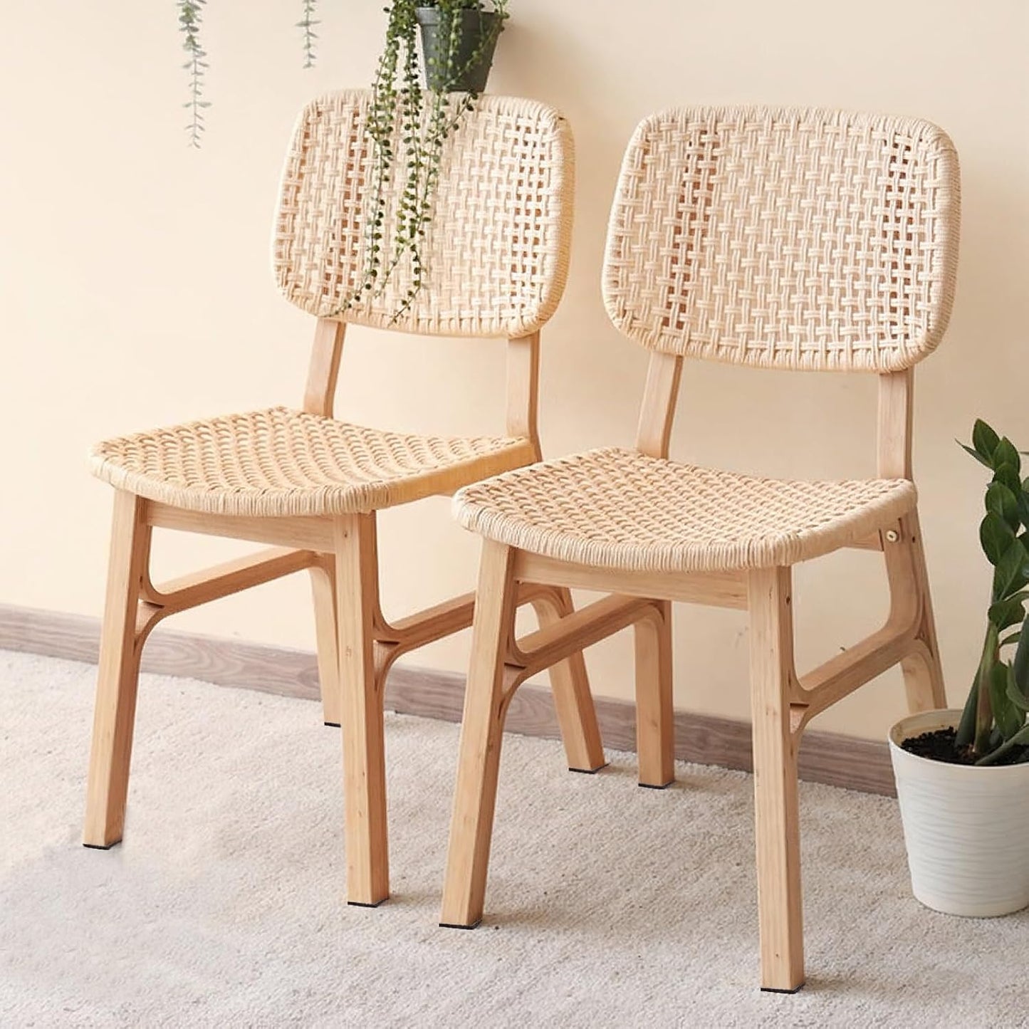 48Pcs Felt Furniture Pads, 1 inch Square Chair Leg Floor Protectors | Self-Adhesive Table Leg Floor Protectors Chair Felt Pads for Hardwood Floors (Brown)