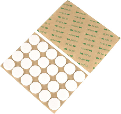 Furniture Felt Pads 3/4" (19mm) Diameter Round 3M Self Adhesive Protects Furniture and Floors Against Bumps and Scratches 140 Pack - Black
