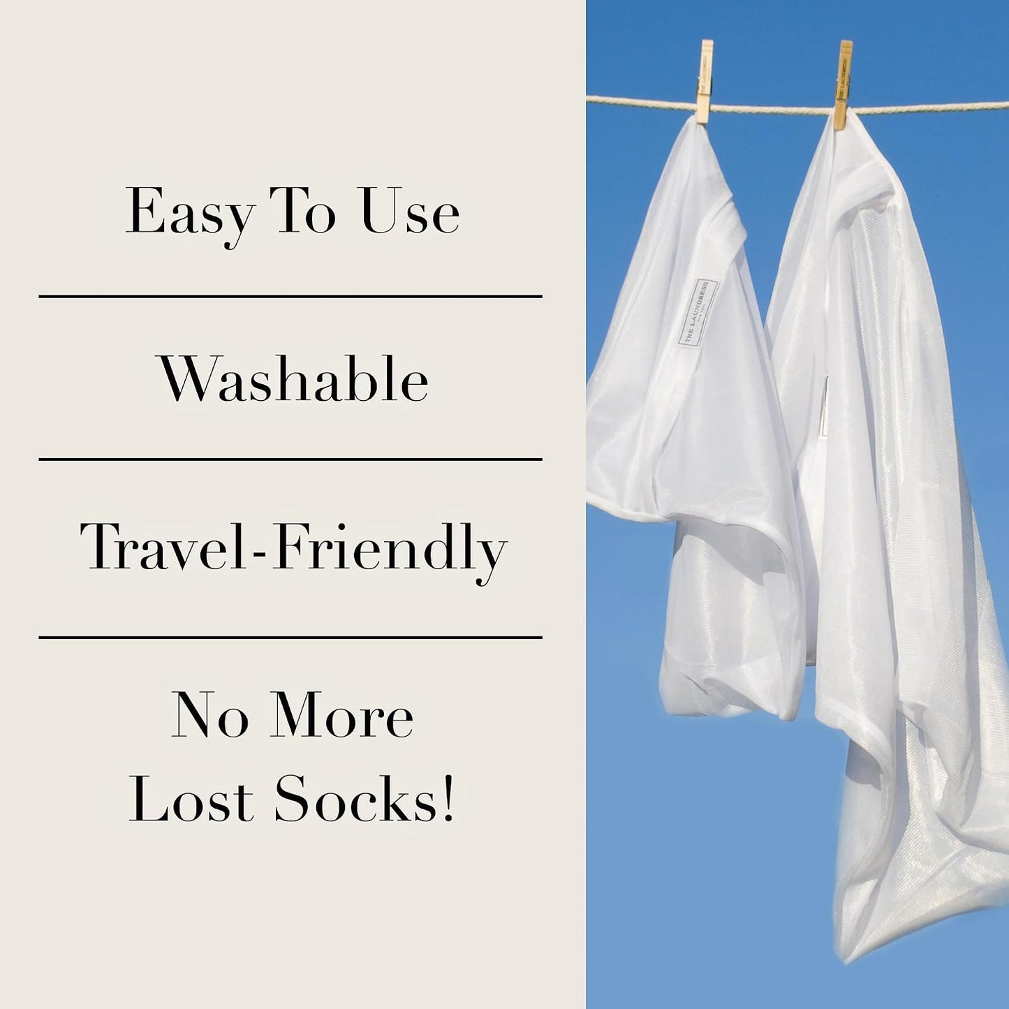 The Laundress Mesh Bag Bundle, Mesh Laundry Bags, One Large One Small