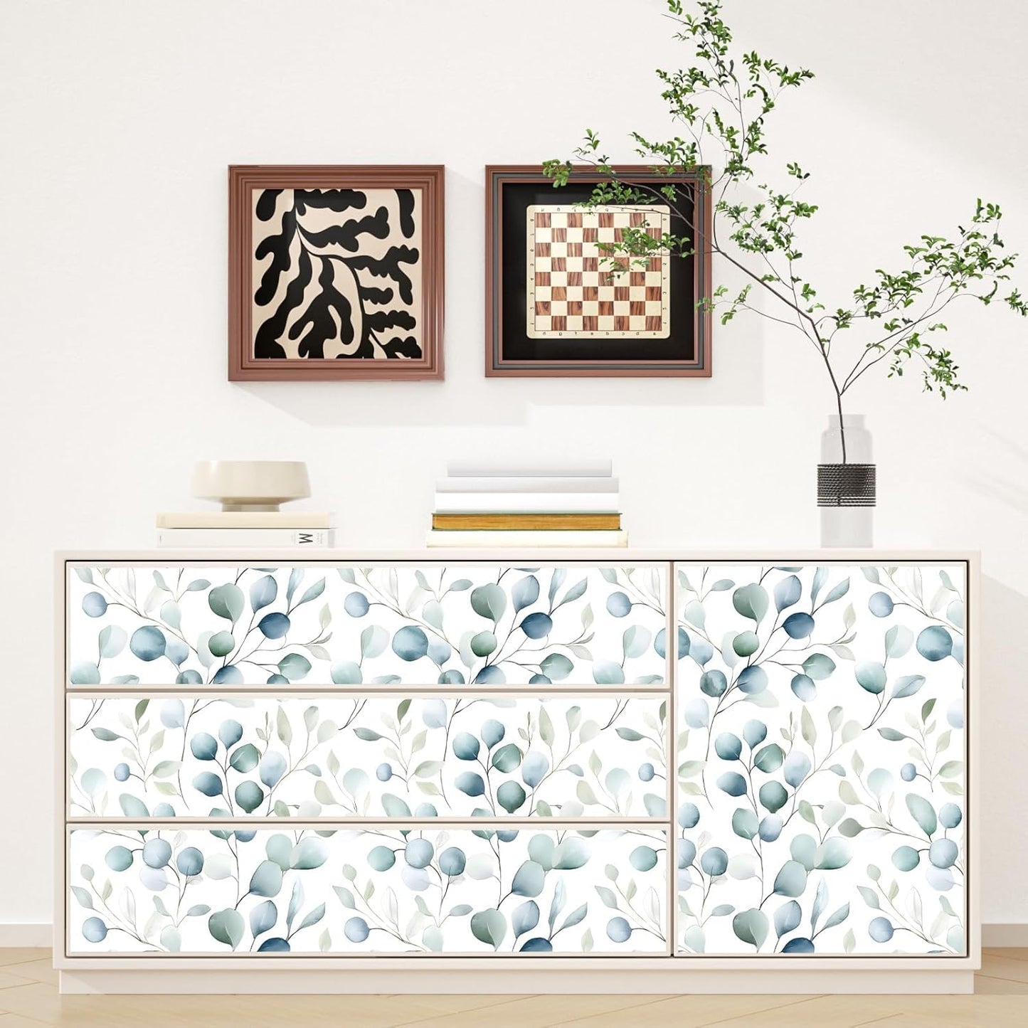 Danodoi Yellow Floral Wallpaper Peel and Stick Vinyl Wallpaper Stick and Peel Colorful Contact Paper for Cabinets Waterproof Self Adhesive Wall Paper for Kitchen Countertop Wall 17.5" x 118"