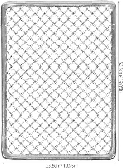 Front Door Utility Mat, Heavy Duty Dirt Scraper for Outdoor - Metal Shoe Scrubber Mat for Events, Gardens, and Holiday Gathering