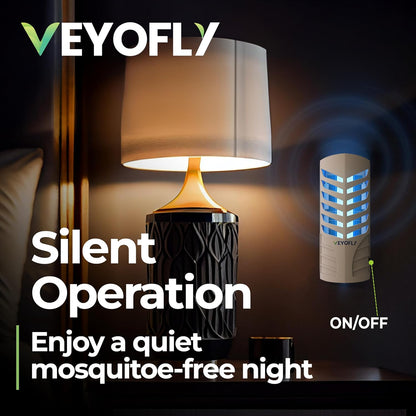 VEYOFLY Fruit Fly Traps for Indoors (2 Device + 6 Refills), Gnat Trap Indoor Plug in, Bug Traps, Flying Insect Trap, Gnat Traps for House Indoor, Fly Trap Indoor for Home Bug Light, Gnats Catcher