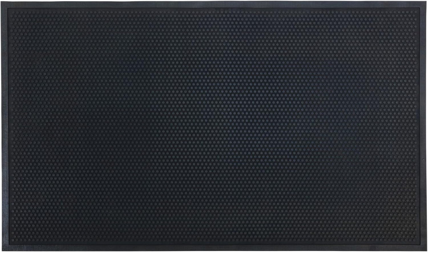 Guardian Easy Step Scraper 2X3 (23in x 35in) Indoor/Outdoor, Heavy-Duty, Solid Rubber Floor Mat,Black