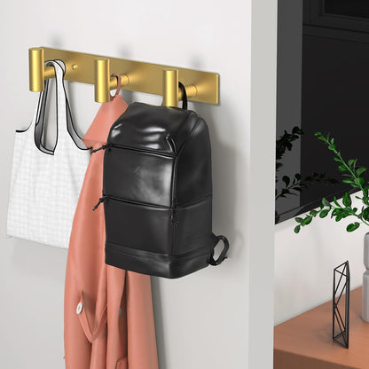 Wall Mounted Coat Rack-3 Hooks, Heavy Duty Stainless Steel Wall Hooks for Towel Coat Bag, Hat Rack Coat Hanger Coat Hooks Towel Racks for Bathroom Entryway Kitchen Office (Silver, 1 Pack)