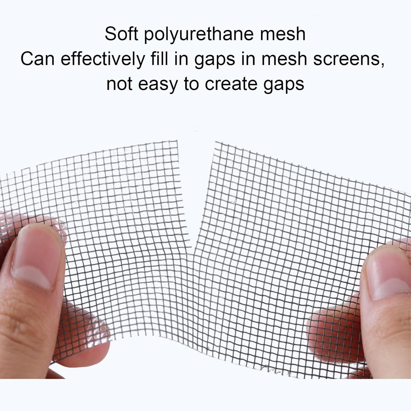 FTVOGUE Window Screen Repair Tape, 80mm x 9.15m Transparent Self Adhesive Mesh Patch for Mesh Doors Tents Pool Net Car Screens Camping Tarps (Gray)