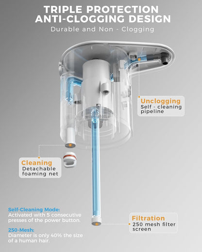 Automatic Foaming Soap Dispenser Touchless, 304 Stainless Steel Bottle Body &16.2oz/480ml Rechargeable, 3 Adjustable Liquid Levels, IPX7 Waterproof, for Kitchen Bathroom, Stainless Steel