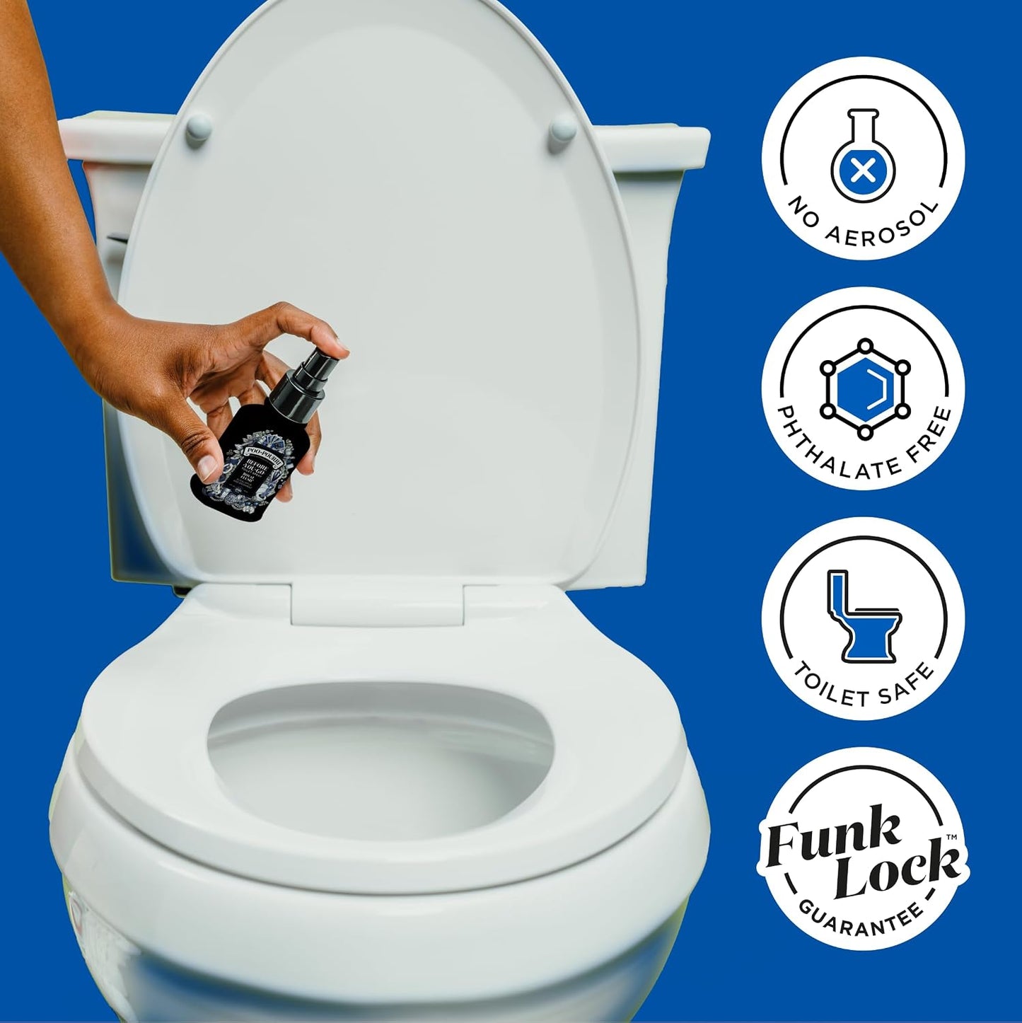 Poo-Pourri Before-You-Go Pocket Toilet Spray, Travel Essentials, Royal Flush, 1 Fl Oz, Up to 50 Uses, On-The-Go Bathroom Odor Deodorizer with Essential Oils, TSA Approved Size, Eucalyptus & Spearmint