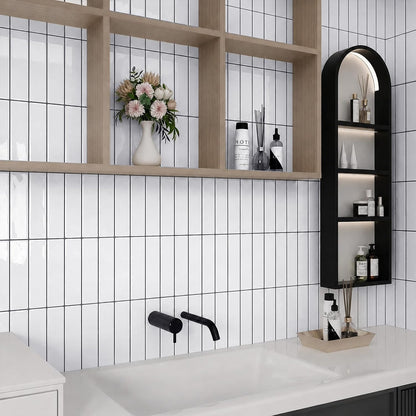 Peel and Stick Backsplash Tile for Kitchen, 10 Sheets, 11.42''x9'' | Beige Gray 3D Self Adhesive Wall Tile Back Splash for Kitchen, Bathroom, Laundry Room