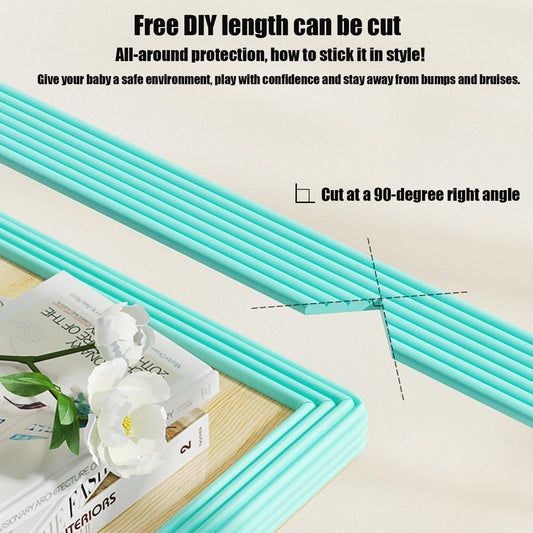 Edge Protector for Baby, Corner Protector for Baby, Soft Foam Furniture Edge Bumper Guards, Desk Edge Cushion, Baby Proofing Edge Corner Protector for Table, Fireplace 6.5ft White
