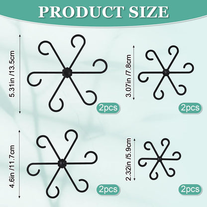 8pcs Plant Stem Support, Plant Support for Indoor Plants, Plastic Reusable Plant Stabilizer, Indoor Plants Accessories