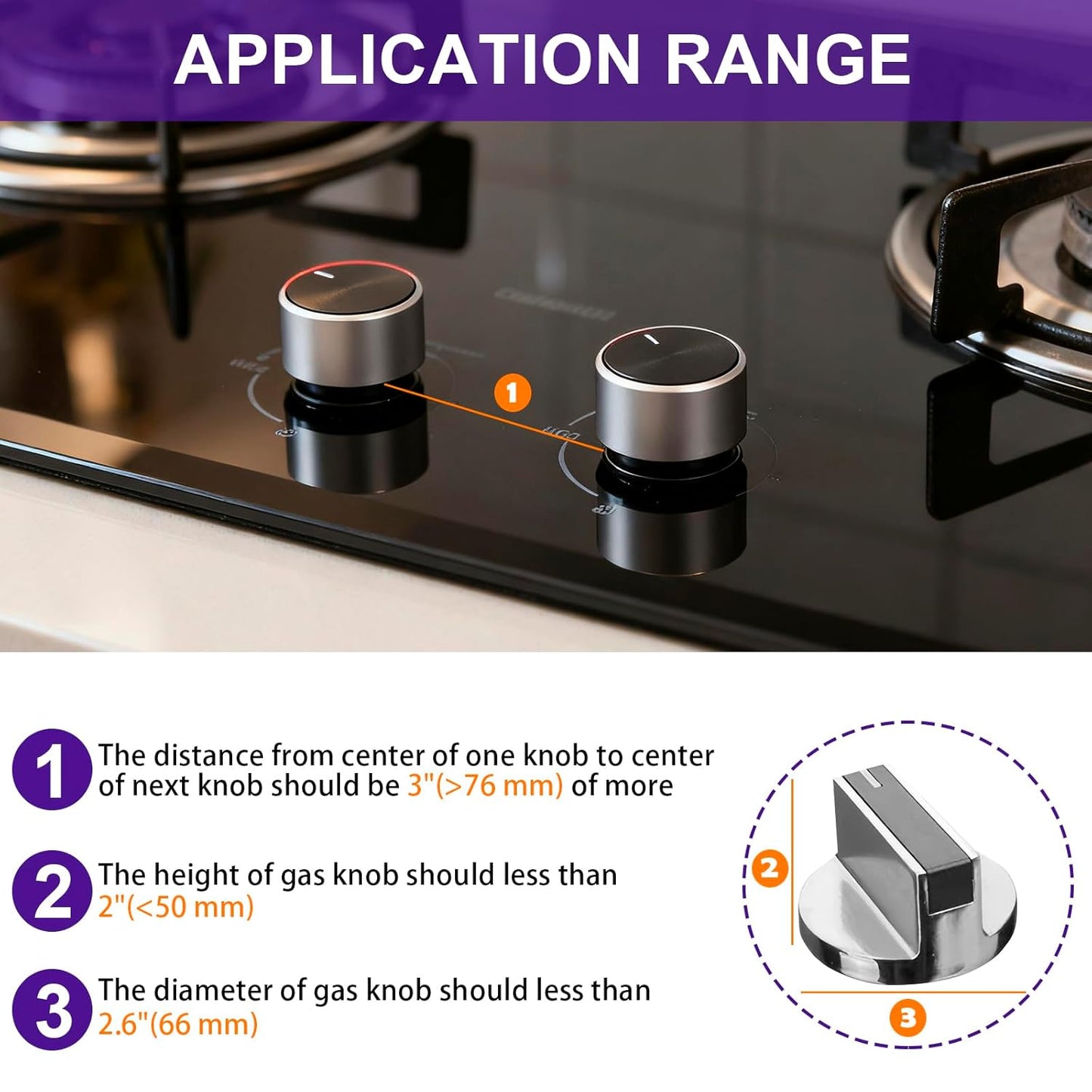Stove Knob Covers for Child Safety, 5 Pack White Gas Stove Protector, Baby Proof Kitchen Knob Guards, Heat Resistant Clear Stove Knob Covers, Easy Install Universal Design
