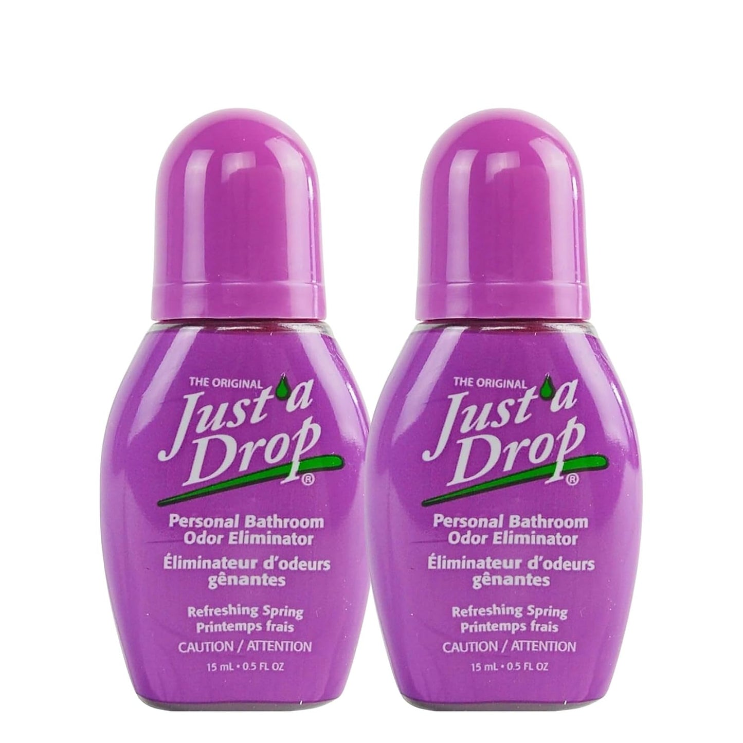Just a Drop Odor Eliminator - Refreshing Spring by Prelam for Unisex - 0.5 oz Drops - Pack of 2