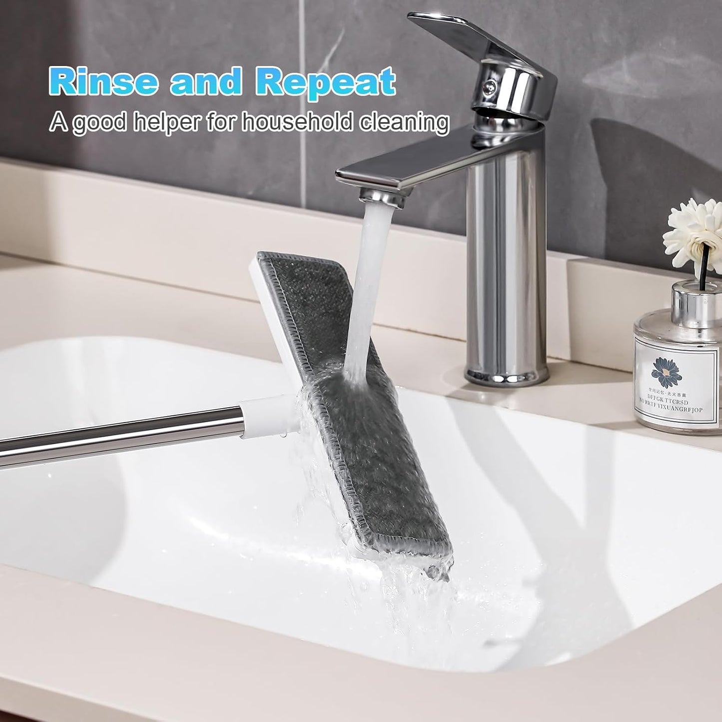 IMHO Cleaning Brush for Window Screen, Screen Cleaner Tool, 2 in 1 Mesh Screen Cleaning Brush, Small Brush for Patio, Door, Porch Screens, White &Grey Brush Cleaners for Screen