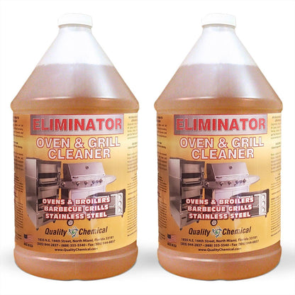 Quality Chemical Oven Cleaner & Grill Cleaner - Heavy-Duty/Fast Acting & Easy to Use/Degreaser/Heavy Duty Oven Cleaner/Best Oven Cleaner/Made in USA - 128 oz (Pack of 2)