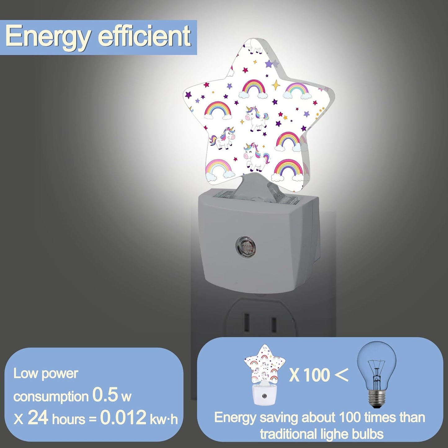 Lavender Butterfly Nightlight,Summer Flowers Star Night Lights Plug into Wall Decorations for Bedroom Bathroom,Dusk to Dawn Sensor Kitchen Hallway Stairs Energy Efficient Desk Lamp