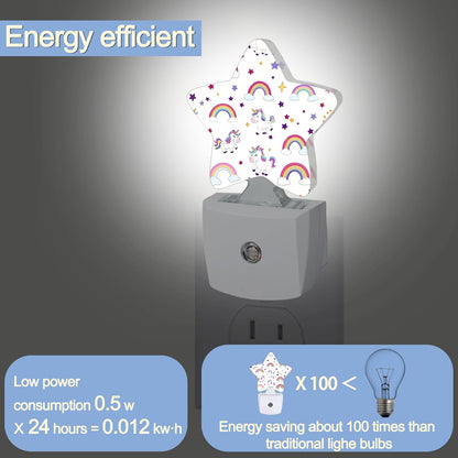 Lavender Butterfly Nightlight,Summer Flowers Star Night Lights Plug into Wall Decorations for Bedroom Bathroom,Dusk to Dawn Sensor Kitchen Hallway Stairs Energy Efficient Desk Lamp