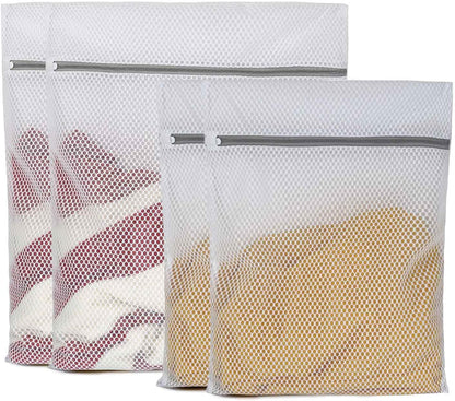 2 XX-Large Honeycomb Delicates Bags for Washing Machine, 24 x 24 Inches lingerie bags for Laundry, Travel Storage Organize Bag for Cotton Clothes,Sheet, Shoes