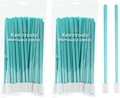 30PCS Crevice Cleaning Brush Tool Kit - Disposable Toilet Brush & Seat Cleaner (Blue)