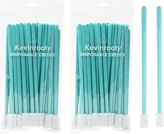 30PCS Crevice Cleaning Brush Tool Kit - Disposable Toilet Brush & Seat Cleaner (Blue)