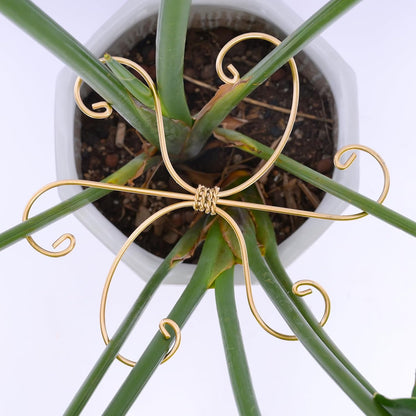 5PCS Monstera Plant Stem Support Stakes - 5.5 * 5.5IN Metal Supports for Monstera and Fishbone Cactus, Sturdy Frame, Easy Installation, Flexible Protection for Healthy Growth Indoors