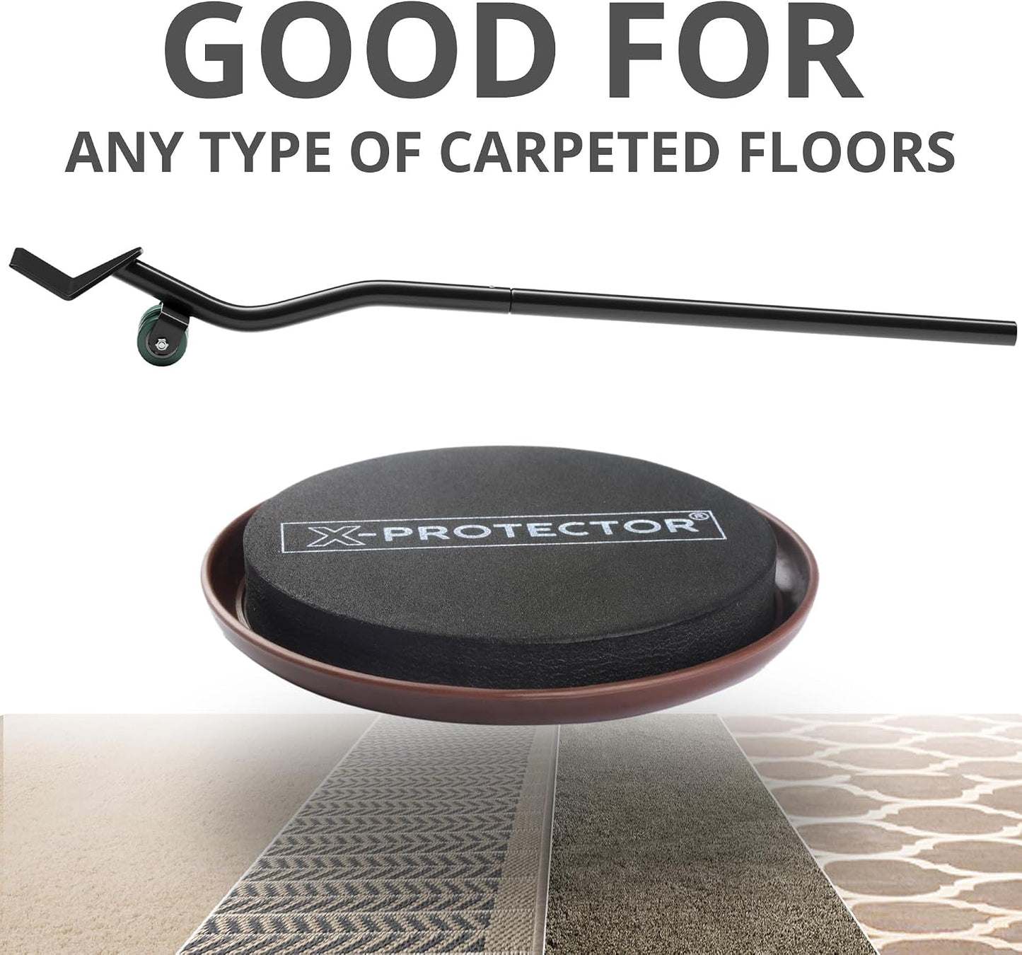 Chair Sliders X-PROTECTOR – Furniture Sliders 40 pcs Carpet Sliders 1” – The Best Furniture Moving Pads – Premium Chair Leg Floor Protectors – Slide Effortlessly with Chair Pads & Protect Your Floor!