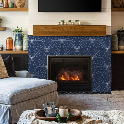 AULIGET 6" x 12" Black Slate Peel and Stick Backsplash Wall Tiles, PVC Faux Stone Stick on Tiles for Backsplash Kitchen, Bathroom, Laundry Room, Camper, Fireplace (Pack of 20)