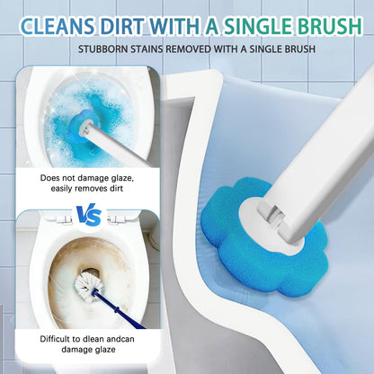 2026 Disposable Toilet Brush and Holder Set, Disposable Toilet Bowl Cleaning System with Aromatherapy Refills, Cleaning Wand with Storage Case & Scented Tabs (Ocean, Lemon & Lavender)