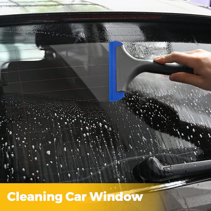 Gomake Small Silicone Squeegee Window Shower Squeegee,Auto Water Blade Squeegee for Shower Glass Door,Car Windshield, Window, Mirror, Bathroom,Countertop Cleaning