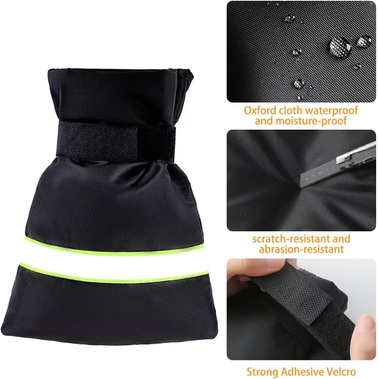 2-Packs Outdoor Faucet Covers for Winter – Thickened Anti-Freeze Protection Socks with Reflective Strip, Waterproof Insulated Spigot Cover, Reusable Frost Guard for Garden & Yard Faucets (2PCS)