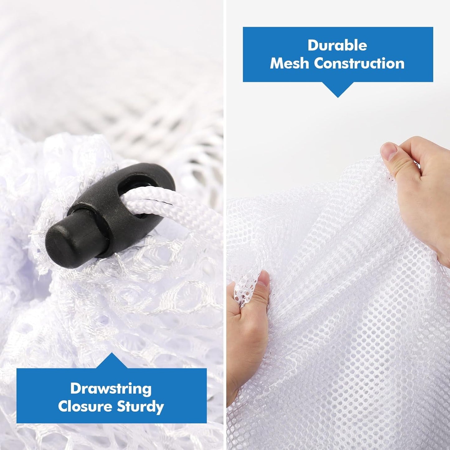 3 Pack XXL Mesh Laundry Bags for Delicates, Extra Large Laundry Wash Bags for Clothes,Bed Linen,Toys with Drawstring Closure Sturdy(3 XXLarge 28 x 26 Inches)