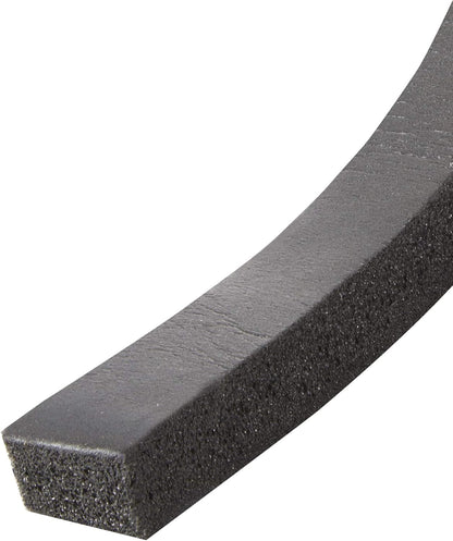 Frost King R338H Self-Stick Rubber Foam Weatherseal, 3/8"W, 3/16"T, Black|Blacks