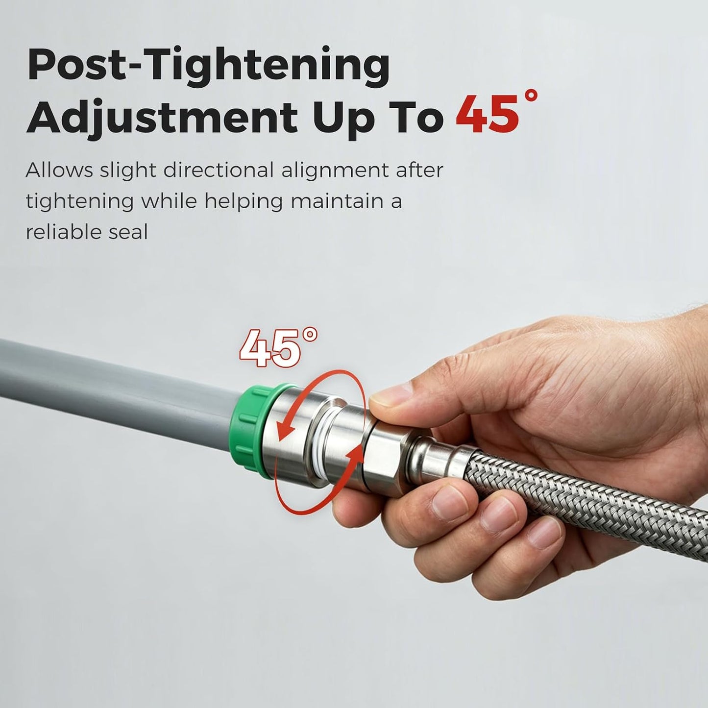 Ukoke 492ft Pipe Thread Sealant Cord – Adjustable NPT Thread Sealer for Plumbing, Gas & HVAC, Cleaner PTFE Tape Upgrade for Stainless Steel, PVC & Copper Pipes (1/8" to 4" Fittings)-150M