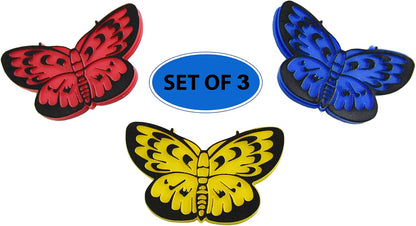 HOME-X 3D Butterfly Screen Patches, Mesh Door Repair Kit, Decorative Patch Set of 3