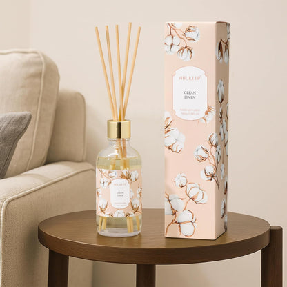 Airkeep Reed Diffuser Oil Set with Reed Sticks,Vanilla Aromatherapy Oil Scent Diffuser for Home Office Bathroom Decoration Perfume and Gifts 3.38 oz/100ml