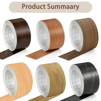 GSCIT Club Wood Grain Repair Tape, 2.4 inch X 15ft Self Adhesive Maple Grain Repair Patch for Tables, Chairs, Baseboards, Doors, Windows, Floors, Handicraft DIY. - Colors A