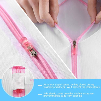 GOGOODA Mesh Laundry Bags for Delicates Durable Protective Wash Bags | Travel Storage Bags for Intimates Lingerie, 3PCS（3XXL）