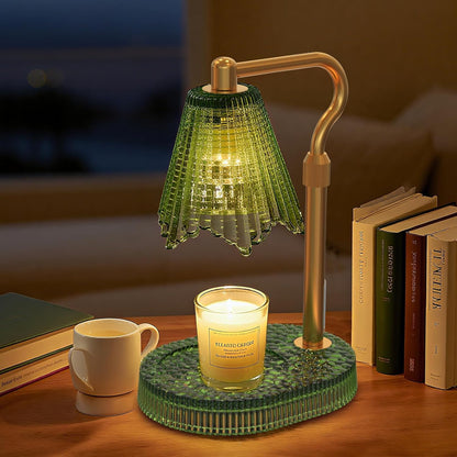 Candle Warmer Lamp with Timer & Dimmable 4-Level Brightness - Adjustable Height,for New Home Bedroom, Gifts for Women(Blue)